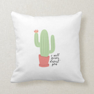 Nunca le abandonaré almohada del cactus