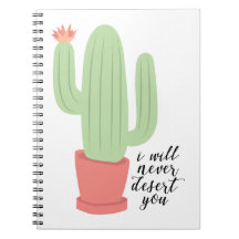 Nunca le abandonaré cuaderno del cactus