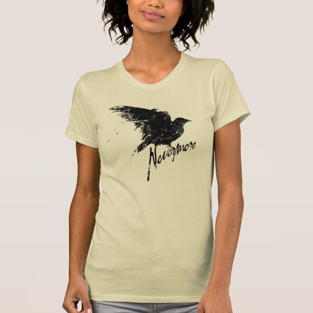 Nunca más camiseta del cuervo (Anverso)
