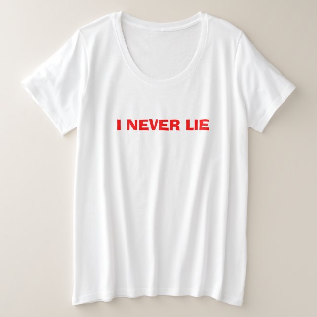 Nunca Mentiré, Camisa De Mentira Blanca (Anverso del diseño)