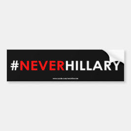 Nunca #NEVERHILLARY de la pegatina para el