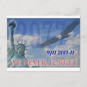 Nunca olvidamos la postal 10 aniversario 9/11