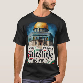 Nunca olvidar la camiseta de los hombres de Palest