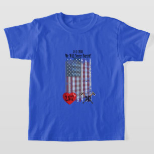 "¡Nunca Olvidaremos! 9/11/2001" Camiseta de Niño