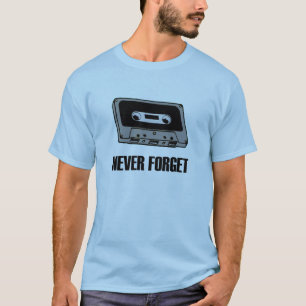 Nunca olvide la camiseta de la cinta de casete
