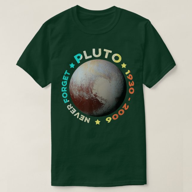 Nunca Olviden a los Camisetas de Plutón en el dive (Diseño del anverso)