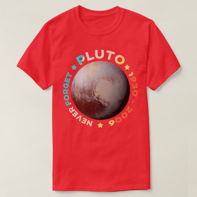 Nunca Olviden a los Camisetas de Plutón en el dive (Diseño del anverso)