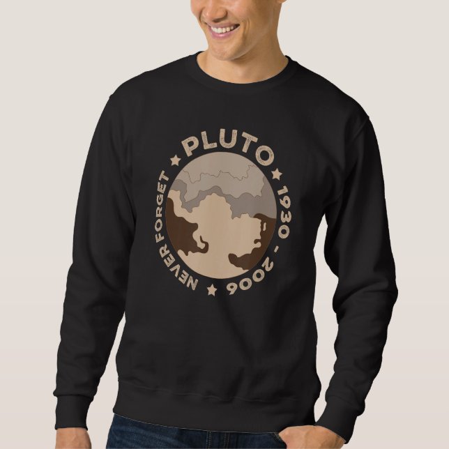 Nunca Olviden a los Camisetas de Plutón Graciosos  (Anverso)
