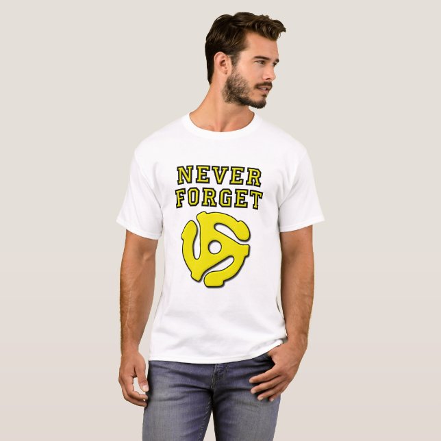 Nunca Olvides 45 Camiseta Divertida (Anverso completo)