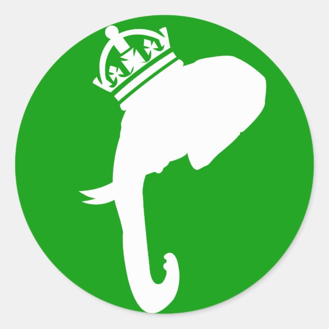 Nunca olvides a tus pegatinas de la corona redonda (Anverso)