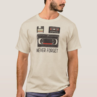 Nunca Olvides la camiseta Retro Tech