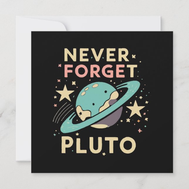 Nunca Olvides la Ciencia Espacial de Plutón (Anverso)