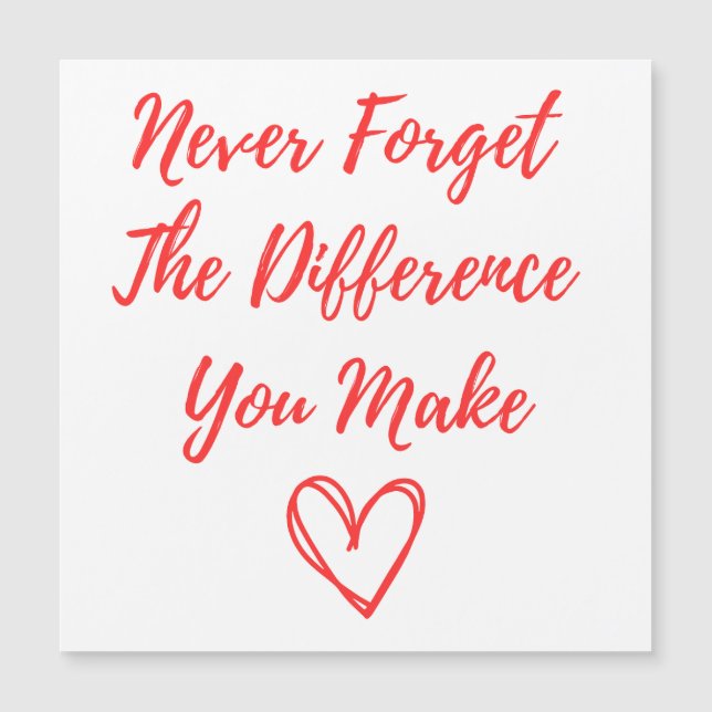 Nunca Olvides La Diferencia Que Marcas, Agradecido (Anverso)