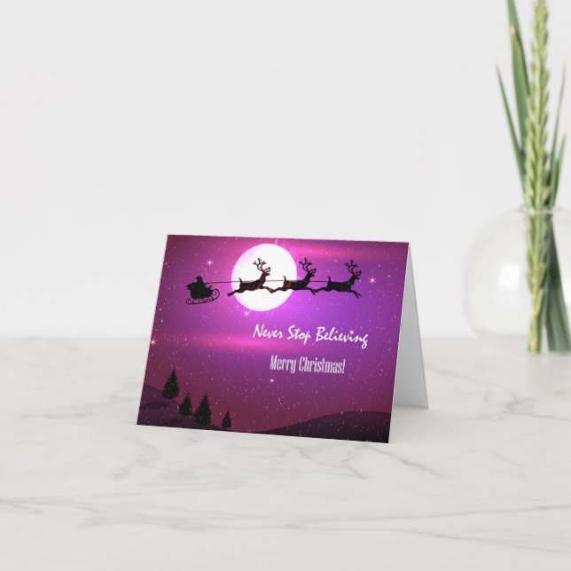 Nunca pare el creer: Santa y Felices Navidad (Anverso)