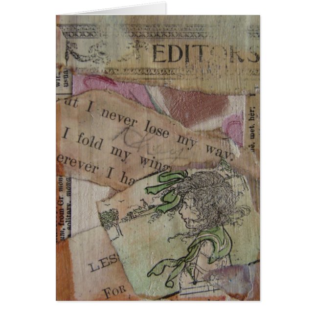 Nunca Perdí Mi Camino De Collage De Medios Mixtos (Frente)