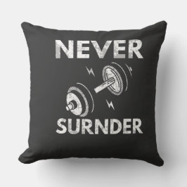 Nunca rendirse - Cojín decorativo motivacional