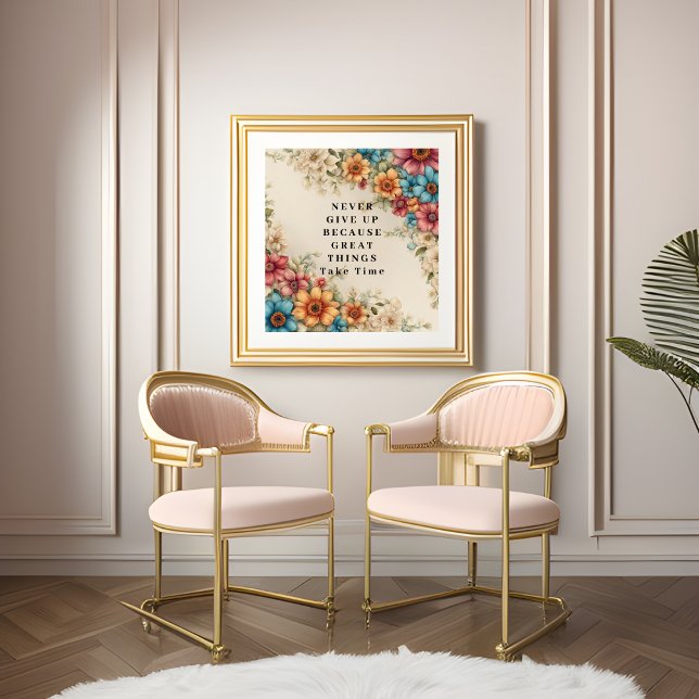 Nunca renunciar a la impresión fotográfica (Never Give Up Photo Print)