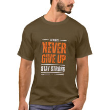 NUNCA RENUNCIAR A LA Motivadora Camiseta Masculina