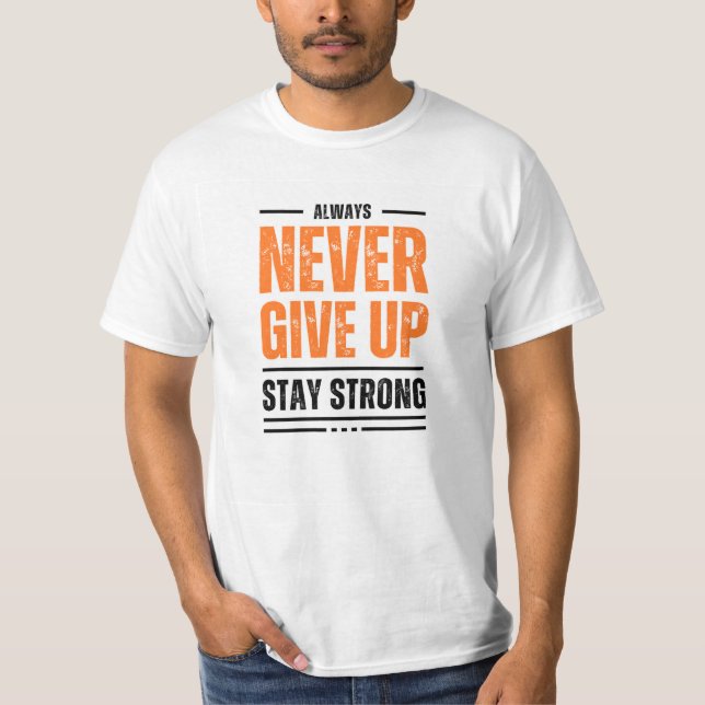 Nunca Renuncies A La Camiseta Blanca Para Los Homb (Anverso)