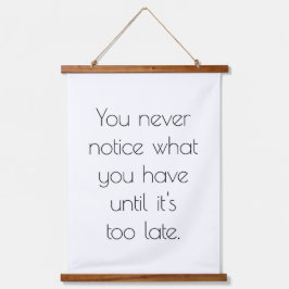 Nunca Se Nota Tapiz De Muro De Madera Topada