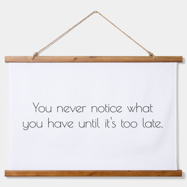 Nunca Se Nota Tapiz De Muro De Madera Topada (Anverso )