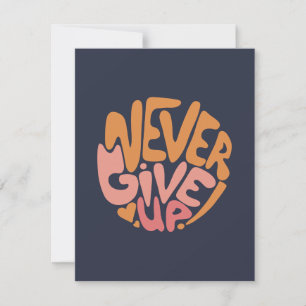 Nunca se rindan - Motivación rosa y Naranja oscuro