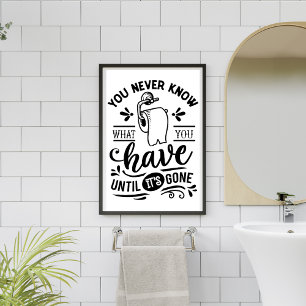 nunca se sabe humor del baño divertido señal del b