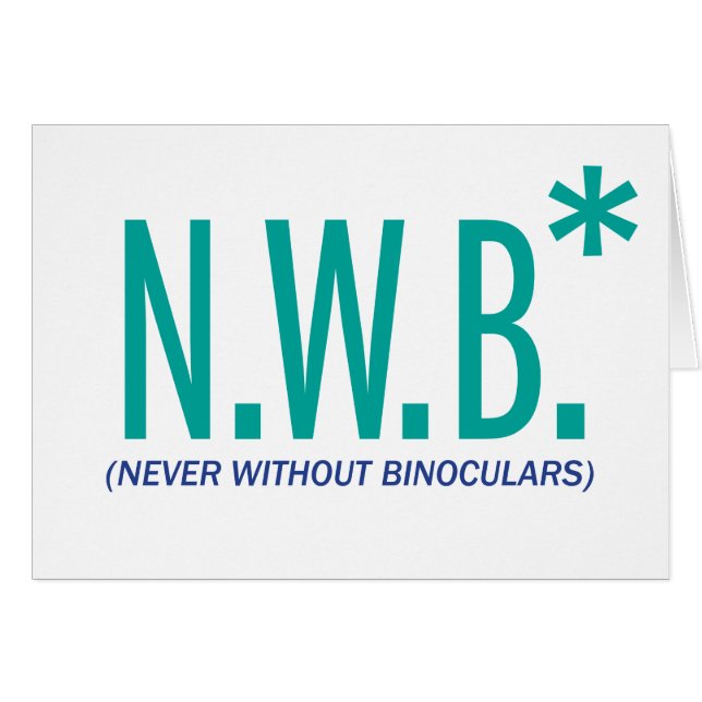 Nunca sin los prismáticos (Anverso (Horizontal))