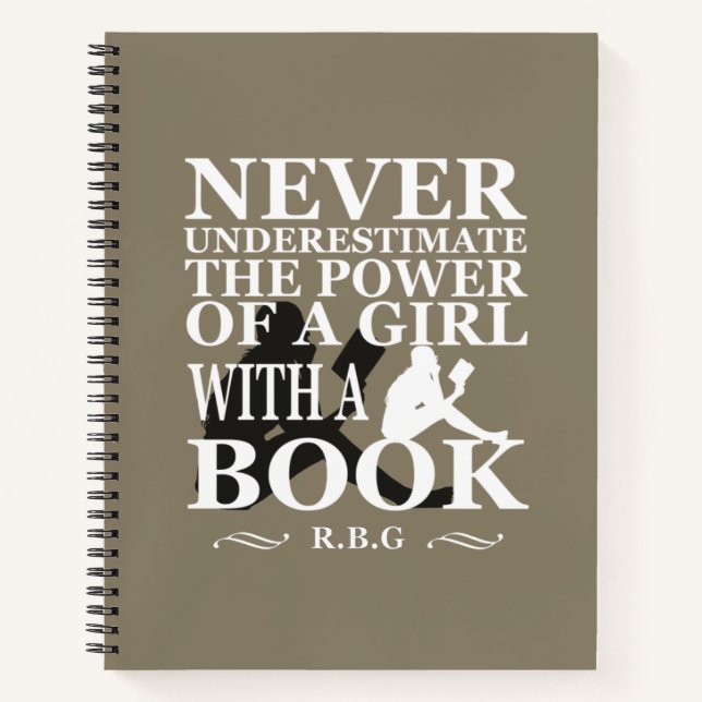 Nunca subestimar a un chica con un libro (Anverso)