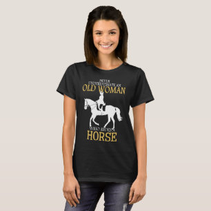 nunca subestime una camiseta del caballo de la
