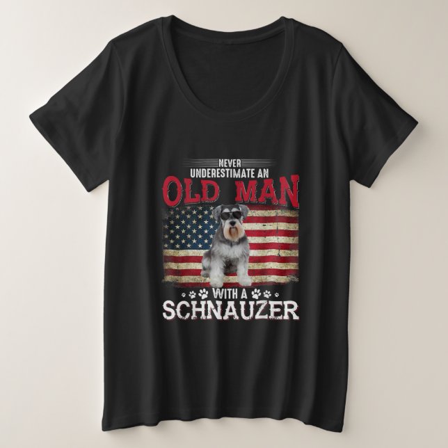 Nunca Subestimes A Un Viejo Con Schnauzer (Anverso del diseño)