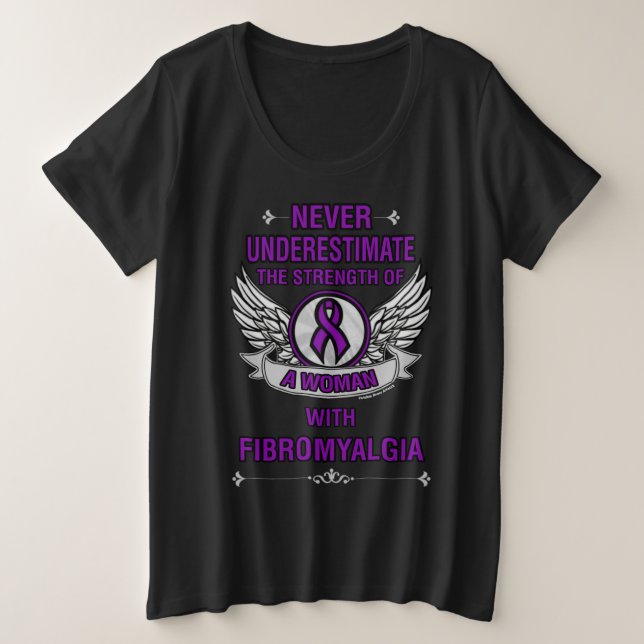 Nunca subestimes/mujer...Fibro (Anverso del diseño)