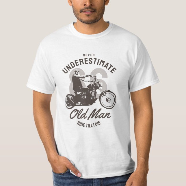 Nunca subestimes una camiseta del viejo hombre (Anverso)