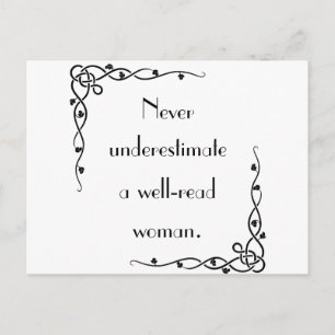 Nunca subestimes una postal femenina bien leída