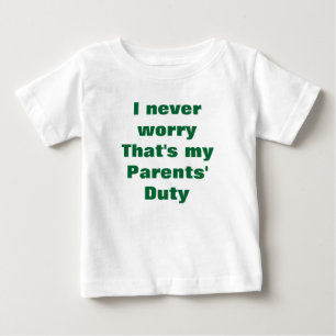 Nunca te preocupes por las camisetas de bebé