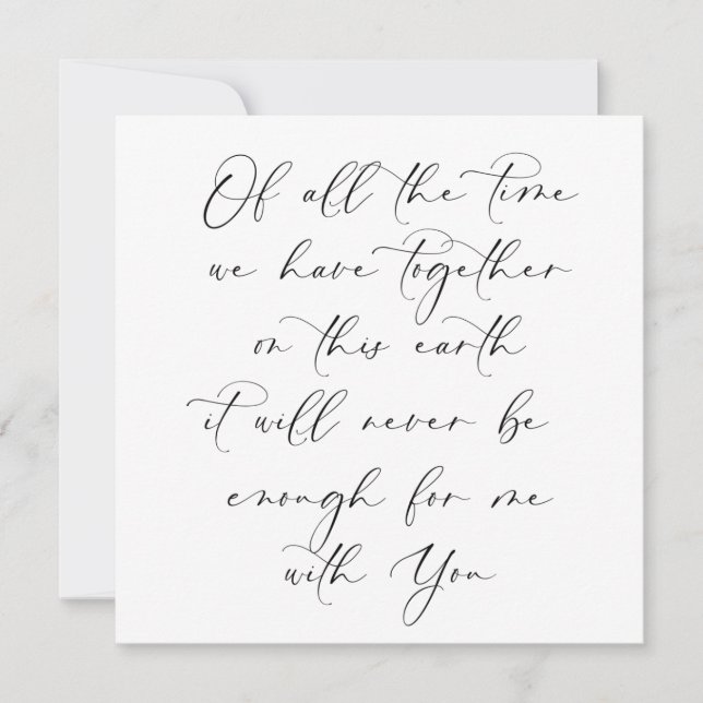 Nunca tienes tiempo con tu aniversario Boda (Anverso)