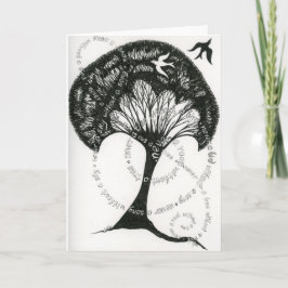 Nunca una raíz sin una tarjeta de nota de árbol
