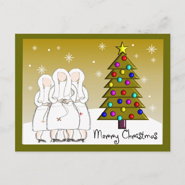 Nuns Navidades Tarjetas y Regalos - Diseño artísti (Anverso)