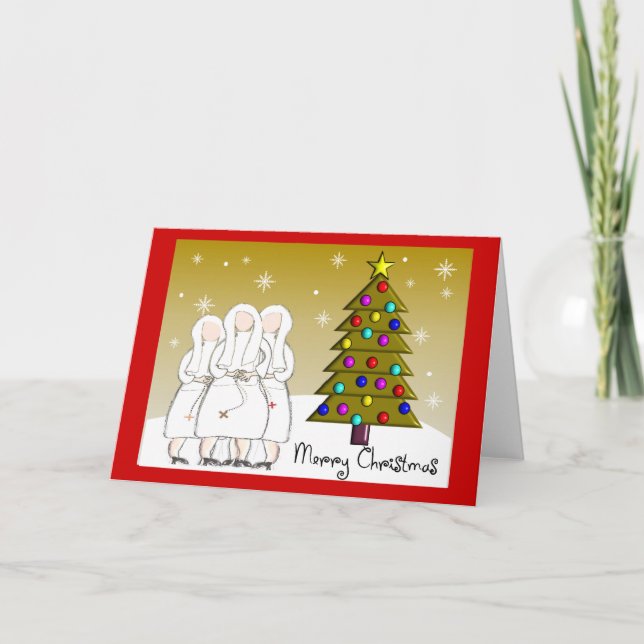 Nuns Navidades Tarjetas y Regalos - Diseño artísti (Anverso)