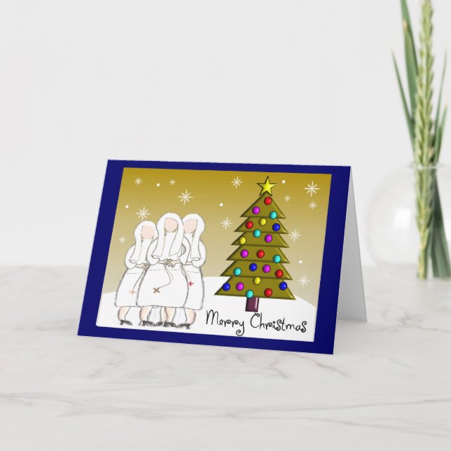 Nuns Navidades Tarjetas y Regalos - Diseño artísti (Anverso)