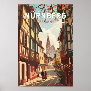 Nuremberg Alemania Viajes Arte Vintage