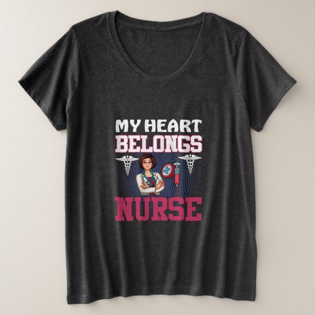 Nurse Gift | My Heart Belongs Nurse (Anverso del diseño)