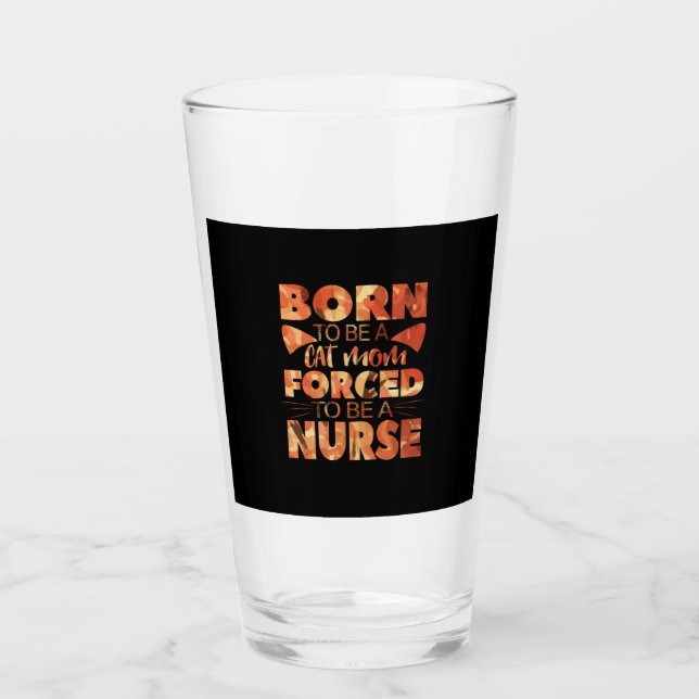 Nurse Gift | Nació Para Ser Una Madre Gata (Anverso)