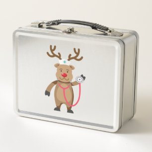 NURSE REINDEER Funny Cute Navidades Artwork Nursin