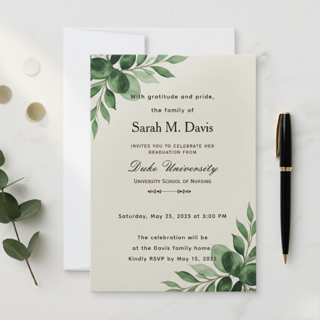 Nursing graduation invitation, custom graduation  (Subido por el creador)