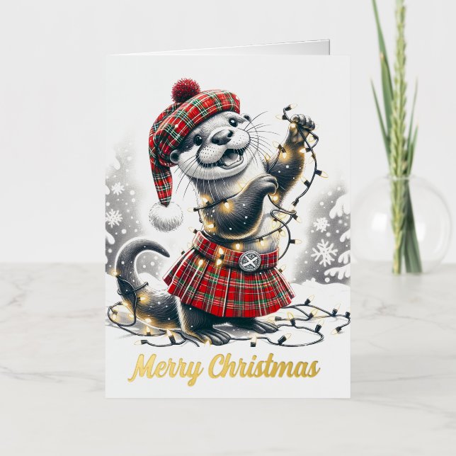 Nutcra de Navidad escocesa de Navidad (Anverso)