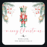 Nutcracker Merry Christmas Gift Tag Pegatinas<br><div class="desc">Estos alegres pegatinas de etiquetas de regalo de Navidad son la adición perfecta a tus regalos de vacaciones. Las etiquetas se pueden personalizar con tu nombre. Para una personalización más avanzada de este diseño,  simplemente seleccione el botón "Personalizar" de arriba.</div>