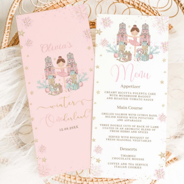 Nutcracker Winter Onederland 1st Birthday Menu (Subido por el creador)