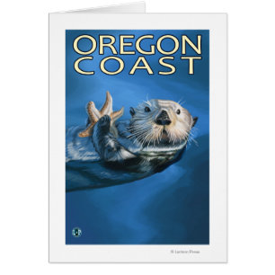 Nutria de mar de la costa de Oregon