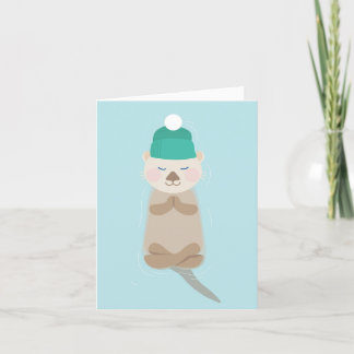 Nutria de Mar Zen de Invierno Vacaciones Navidad